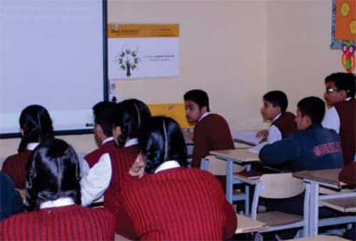 Classroom learning at Holy Flame K Academy